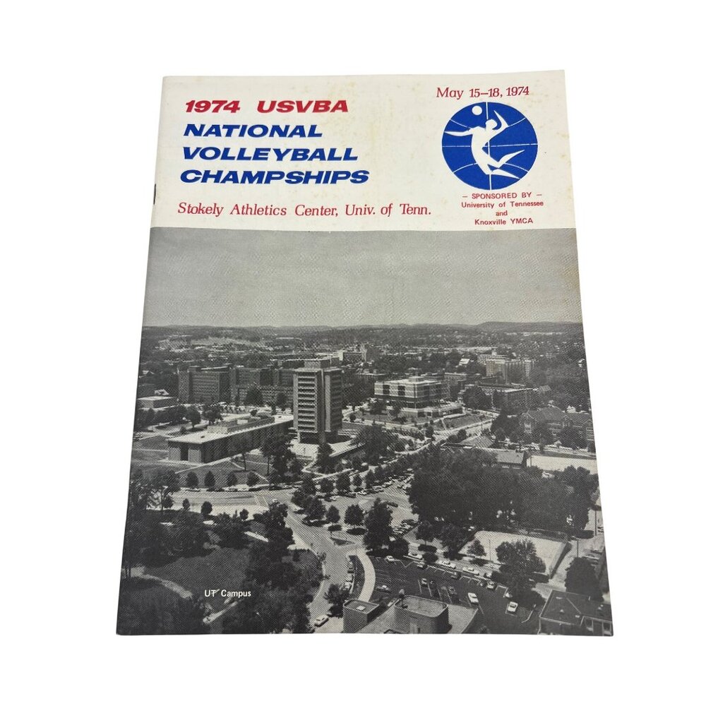 1974 USVBA Volleyball Championships Program Knoxville TN YMCA